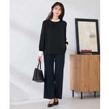 ［支持率NO.1/イージーケア/ストレッチ］スッキリ見えストレートパンツ | a.v.v【WOMEN】 | 詳細画像18 