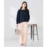 ［支持率NO.1/イージーケア/ストレッチ］スッキリ見えストレートパンツ | a.v.v【WOMEN】 | 詳細画像5 