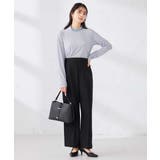 ［支持率NO.1/イージーケア/ストレッチ］スッキリ見えワイドパンツ | a.v.v【WOMEN】 | 詳細画像36 