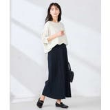 【洗える】サイドプリーツクロップドパンツ | a.v.v【WOMEN】 | 詳細画像8