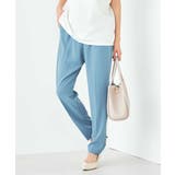 ライトブルー | 【接触冷感/洗える/イージーケア】美ラクるイージーテーパードパンツ | a.v.v【WOMEN】