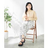 幾何柄プリントイージーパンツ | a.v.v【WOMEN】 | 詳細画像6 