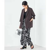 幾何柄プリントイージーパンツ | a.v.v【WOMEN】 | 詳細画像9 