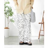 アイボリー | 幾何柄プリントイージーパンツ | a.v.v【WOMEN】