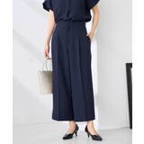 【接触冷感 UVカット】リネンライククロップドパンツ【セットアップ対応 アンチピ… | a.v.v【WOMEN】 | 詳細画像2 