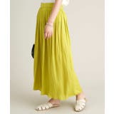 イエロー | 【イージーケア】落ち感ギャザースカンツ | a.v.v【WOMEN】