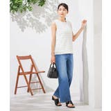 【接触冷感/ストレッチ】デニムワイドパンツ | a.v.v【WOMEN】 | 詳細画像7 