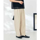 【洗える】タックワイドテーパードパンツ【WEB限定】 | a.v.v【WOMEN】 | 詳細画像2 