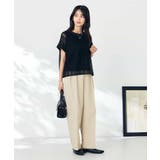 【洗える】タックワイドテーパードパンツ【WEB限定】 | a.v.v【WOMEN】 | 詳細画像7 