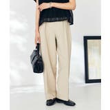 ベージュ | 【洗える】タックワイドテーパードパンツ【WEB限定】 | a.v.v【WOMEN】