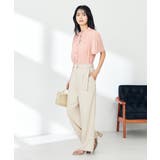 【洗える】ベルト付きストレートパンツ | a.v.v【WOMEN】 | 詳細画像12 