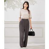 【洗える】ベルト付きストレートパンツ | a.v.v【WOMEN】 | 詳細画像15 