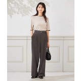 【洗える】ベルト付きストレートパンツ | a.v.v【WOMEN】 | 詳細画像16 