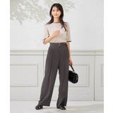 【洗える】ベルト付きストレートパンツ | a.v.v【WOMEN】 | 詳細画像18 