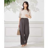 【洗える】ベルト付きストレートパンツ | a.v.v【WOMEN】 | 詳細画像19 