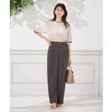 【洗える】ベルト付きストレートパンツ | a.v.v【WOMEN】 | 詳細画像20 