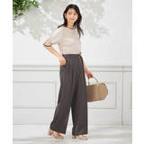 【洗える】ベルト付きストレートパンツ | a.v.v【WOMEN】 | 詳細画像23 