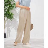 【洗える】ベルト付きストレートパンツ | a.v.v【WOMEN】 | 詳細画像4 