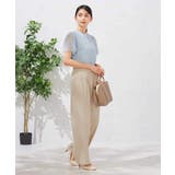 【洗える】ベルト付きストレートパンツ | a.v.v【WOMEN】 | 詳細画像7 