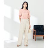 【洗える】ベルト付きストレートパンツ | a.v.v【WOMEN】 | 詳細画像9 