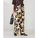 ブラウン | 【マシンウォッシャブル】プリントイージーパンツ | a.v.v【WOMEN】