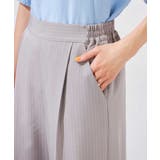 【接触冷感/洗える/イージーケア】美ラクるスッキリ見えストライプワイドパンツ | a.v.v【WOMEN】 | 詳細画像15 