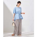 【接触冷感/洗える/イージーケア】美ラクるスッキリ見えストライプワイドパンツ | a.v.v【WOMEN】 | 詳細画像5 