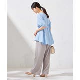 【接触冷感/洗える/イージーケア】美ラクるスッキリ見えストライプワイドパンツ | a.v.v【WOMEN】 | 詳細画像9 