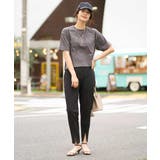 【接触冷感/マシンウォッシャブル】フロントスリットストレッチパンツ | a.v.v【WOMEN】 | 詳細画像25 