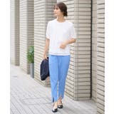 【接触冷感/マシンウォッシャブル】フロントスリットストレッチパンツ | a.v.v【WOMEN】 | 詳細画像3 