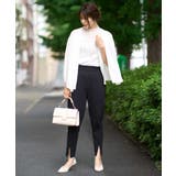 【接触冷感/マシンウォッシャブル】フロントスリットストレッチパンツ | a.v.v【WOMEN】 | 詳細画像30 