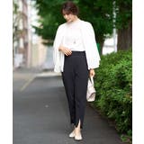 【接触冷感/マシンウォッシャブル】フロントスリットストレッチパンツ | a.v.v【WOMEN】 | 詳細画像32 
