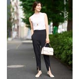 【接触冷感/マシンウォッシャブル】フロントスリットストレッチパンツ | a.v.v【WOMEN】 | 詳細画像35 