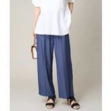 【接触冷感/洗える/ストレッチ】デニム見え美楽るイージーワイドパンツ | a.v.v【WOMEN】 | 詳細画像1