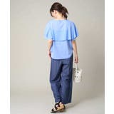 【接触冷感/洗える/ストレッチ】デニム見え美楽るイージーワイドパンツ | a.v.v【WOMEN】 | 詳細画像10