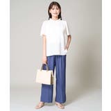 【接触冷感/洗える/ストレッチ】デニム見え美楽るイージーワイドパンツ | a.v.v【WOMEN】 | 詳細画像14