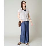 【接触冷感/洗える/ストレッチ】デニム見え美楽るイージーワイドパンツ | a.v.v【WOMEN】 | 詳細画像16