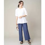 【接触冷感/洗える/ストレッチ】デニム見え美楽るイージーワイドパンツ | a.v.v【WOMEN】 | 詳細画像3