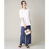 【接触冷感/洗える/ストレッチ】デニム見え美楽るイージーワイドパンツ | a.v.v【WOMEN】 | 詳細画像4