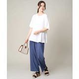 【接触冷感/洗える/ストレッチ】デニム見え美楽るイージーワイドパンツ | a.v.v【WOMEN】 | 詳細画像5