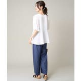 【接触冷感/洗える/ストレッチ】デニム見え美楽るイージーワイドパンツ | a.v.v【WOMEN】 | 詳細画像6