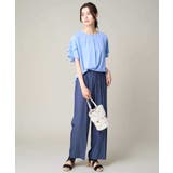 【接触冷感/洗える/ストレッチ】デニム見え美楽るイージーワイドパンツ | a.v.v【WOMEN】 | 詳細画像9