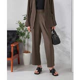 カーキ | 【接触冷感/UVカット/吸水速乾】美ラクるスッキリ見えワイドパンツ | a.v.v【WOMEN】