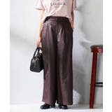 ブラウン | シアーワイドパンツ | a.v.v【WOMEN】