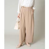 ベージュ | ラップワイドパンツ | a.v.v【WOMEN】