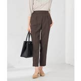 ブラウン | 美ラクるスッキリ見えテーパードパンツ | a.v.v【WOMEN】