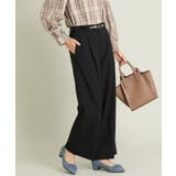 ブラック | 【毛玉になりにくい/洗える】ワイドパンツ | a.v.v【WOMEN】