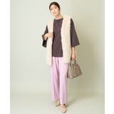 【洗える/イージーケア/毛玉になりにくい】美楽るイージーワイドパンツ | a.v.v【WOMEN】 | 詳細画像4 