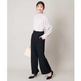 【洗える/イージーケア/毛玉になりにくい】美楽るスッキリ見えワイドパンツ | a.v.v【WOMEN】 | 詳細画像10 