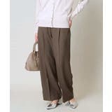 ブラウン | 【洗える/イージーケア/毛玉になりにくい】美楽るスッキリ見えワイドパンツ | a.v.v【WOMEN】